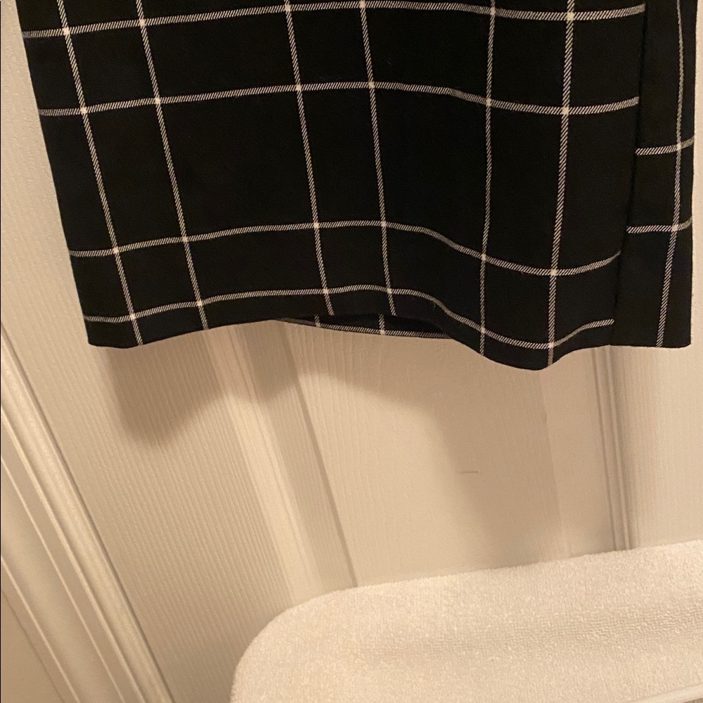 Worthington Black and White Plaid Wide Leg Pants…size XL - Picture 3 of 5